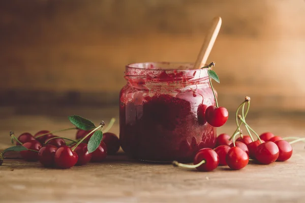 Sour Cherry Jam — Fotografie, imagine de stoc