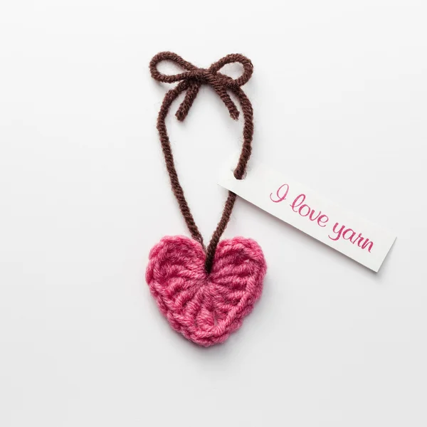 Love Yarn tag — Fotografie, imagine de stoc