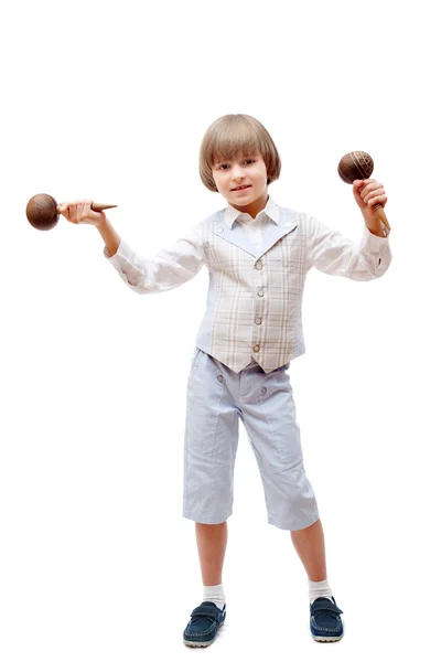 Dancing little boy — Stock Photo, Image