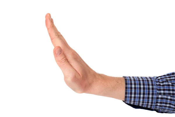 Male arm gesturing stop — Stock Photo, Image