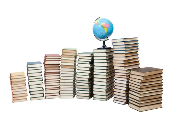 Koule na stohy starých knih — Stock fotografie