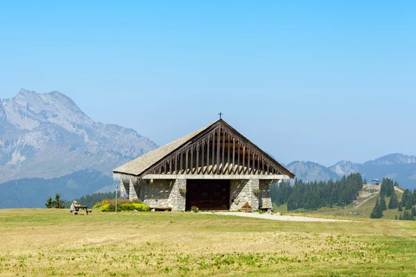 Stone Church in mountains — Stock Photo, Image