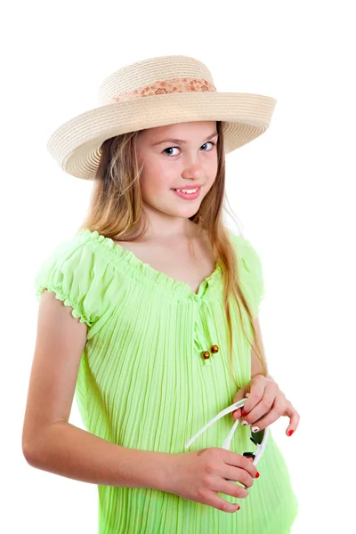 Teen girl in hat — Stock Photo, Image