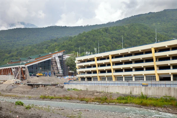 Construction of cultural center in Sochi — Stock Photo, Image