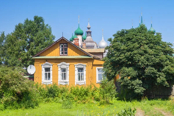 Gamla ryska trä hus i Rostov — Stockfoto