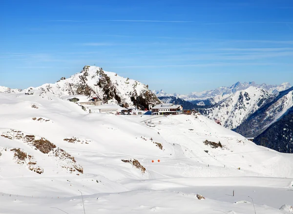 Cable car station on mountain — Stock Photo, Image