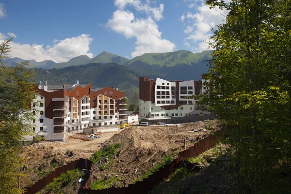 Construction of hotel in Sochi — Stock Photo, Image