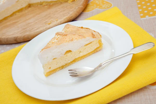 Cheescake και επιδόρπιο πιρούνι — Φωτογραφία Αρχείου