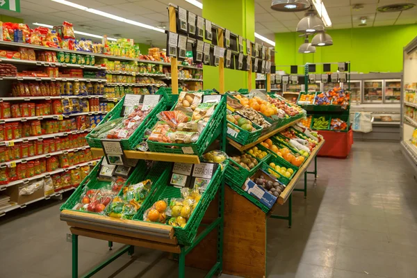 Groenten en fruit supermarkt — Stockfoto