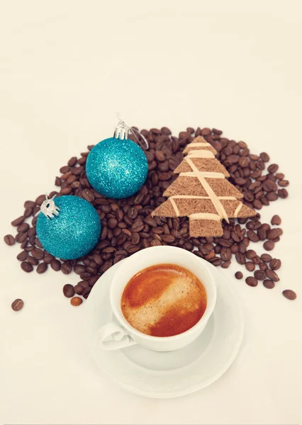 Coffee and decorations — Stock Photo, Image