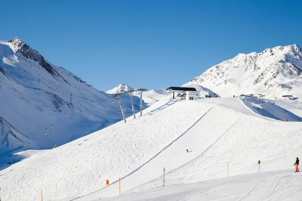 Upper cable  station of Lawensbahn — Stock Photo, Image