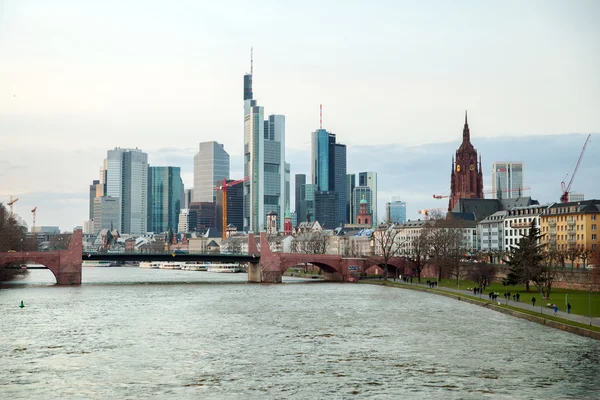 Utsikt över Frankfurt är min — Stockfoto