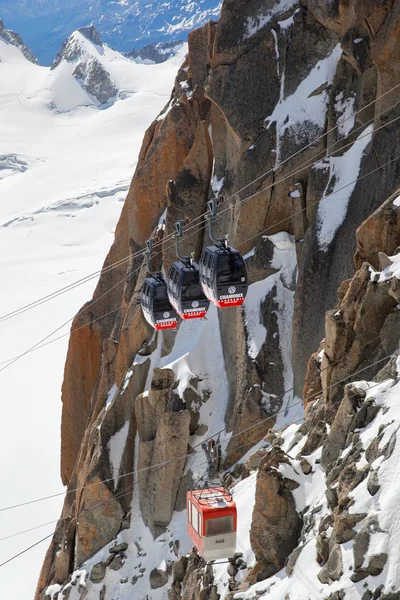 Les téléphériques panoramiques du Mont-Blanc — Photo