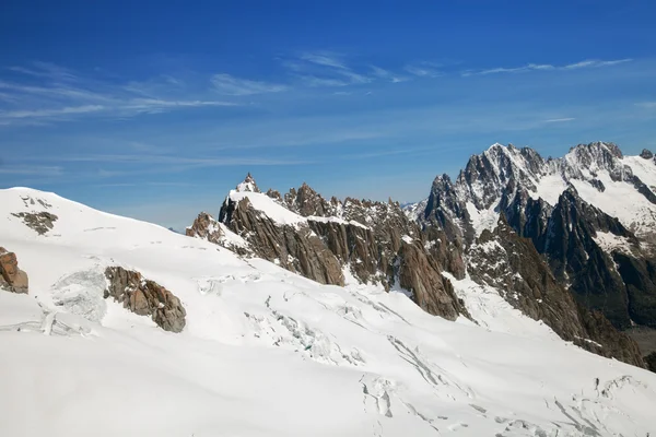 Beyaz vadi (Valle Blanche) — Stok fotoğraf