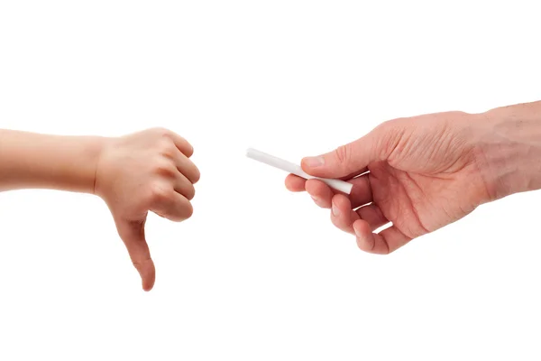 The concept - "smoking is not cool" — Stock Photo, Image