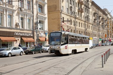 Moskova'da Caddesi'ndeki tramvay