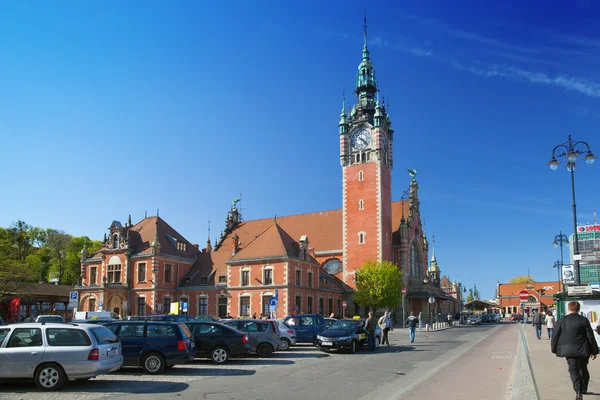 Budynek dworca w Gdańsku Zdjęcia Stockowe bez tantiem