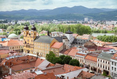 Üst görüntülemek eski kasaba Trencin