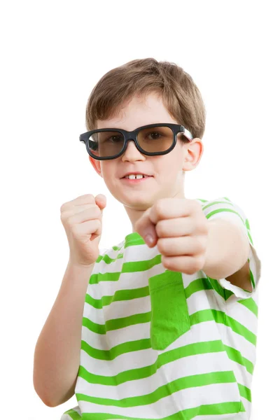 Little boy with 3D glasses — Stock Photo, Image