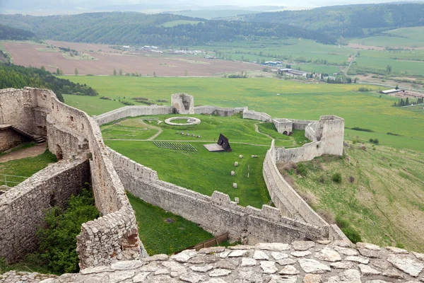 Ortaçağ Slovakya SPI Kalesi — Stok fotoğraf