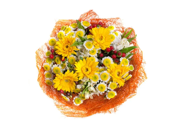 Bouquet von leuchtend gelb-orangen Blüten — Stockfoto