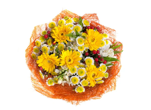 Bouquet von leuchtend gelb-orangen Blüten — Stockfoto