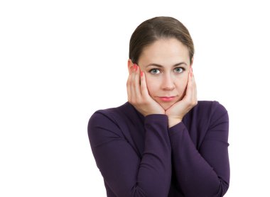 güzel kadın üzgün