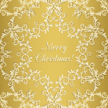 kar tanesi, altın ile yılbaşı tebrik kartı