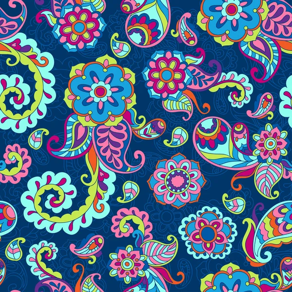 Türk salatalık seamless modeli, mavi