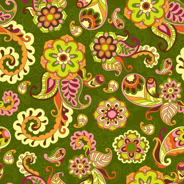 Patrón sin costura pepino turco, verde — Archivo Imágenes Vectoriales