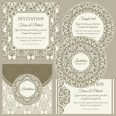 Klasik kartvizitler veya davetiye ayarla