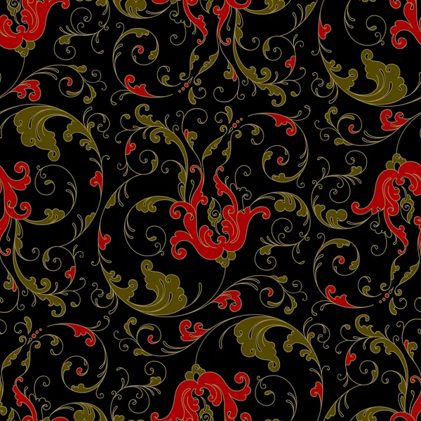 Floral seamless in a folk style