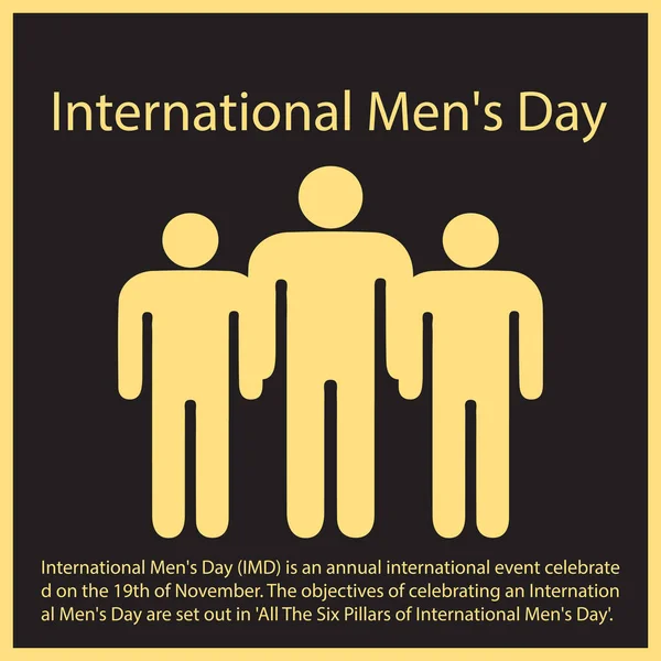 Dia Internacional Dos Homens —  Vetores de Stock