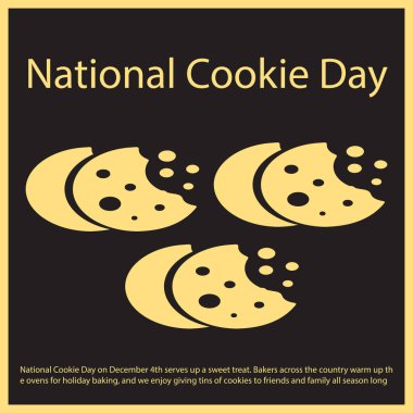 4 Aralık 'taki Ulusal Kurabiye Günü tatlı bir ikram sunuyor. Ülkenin dört bir yanındaki fırıncılar tatil pişirme için fırınları ısıtıyorlar ve biz de tüm sezon boyunca arkadaşlarımıza ve ailemize konserve kurabiye vermekten zevk alıyoruz.