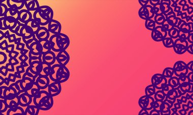 Soyut renkli Mandala tasarım arka planı.