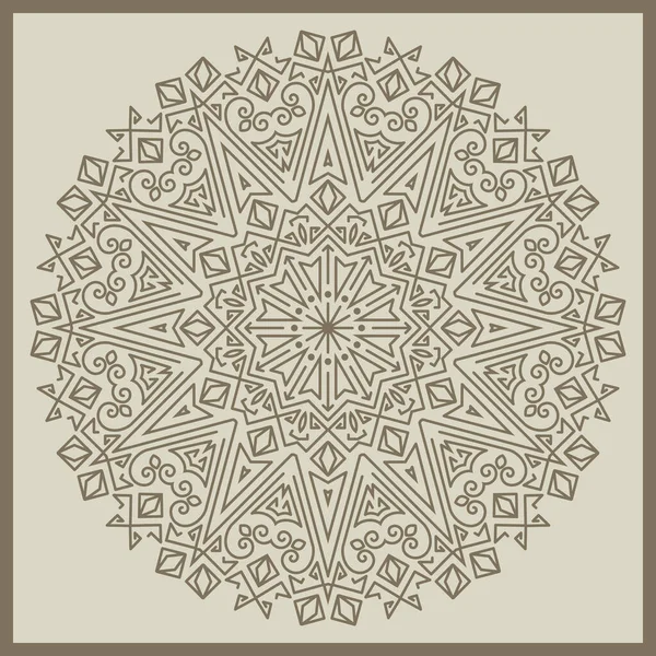 Mandala Runda Färgglada Prydnadsmönster Dekorativa Element — Stock vektor