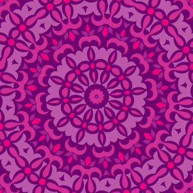 Renkli renksiz mandala tasarımı. Geometrik oryantal çiçek desenli arka plan.