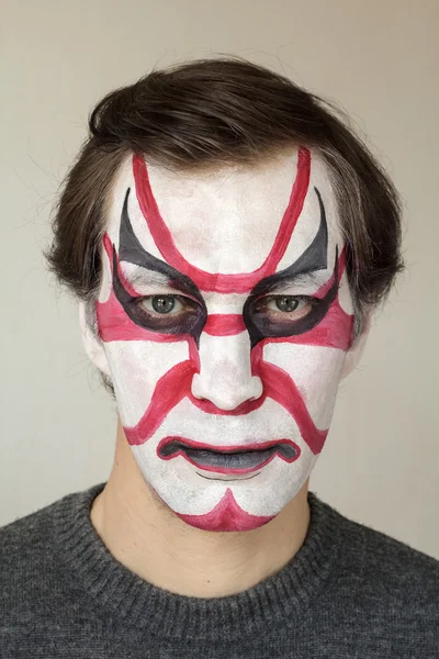 Face painting kabuki — Stock Photo, Image