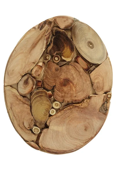 Corte transversal textura de madeira — Fotografia de Stock