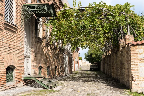 Gator i Sighnaghi, nytt liv i gamla stan — Stockfoto