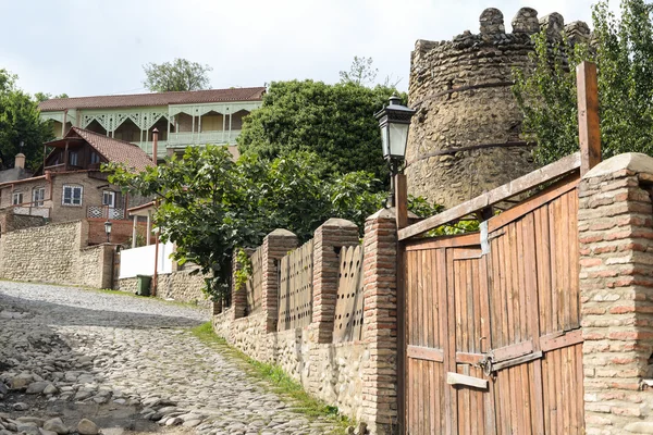 Sighnaghi, 오래 된 타운의 새로운 생활에 거리 — 스톡 사진