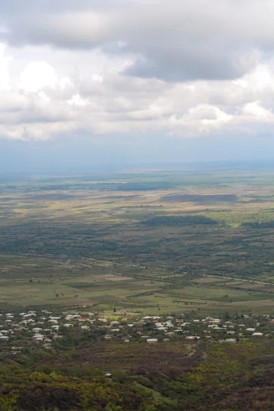 Alazani Valley ptaka jesienią, Sighnaghi, regionu Kakheti — Zdjęcie stockowe