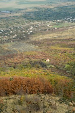 Güz, Sighnaghi, Kaheti bölge Alazani vadisinde havadan görünümü