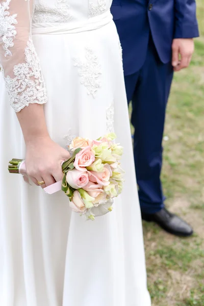 wedding details with flowers