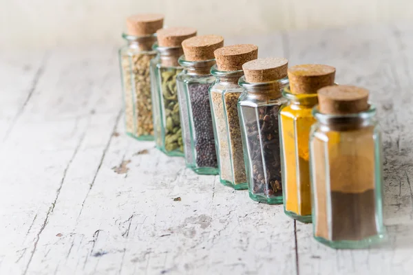 İdian baharat bir cam kavanoz izole