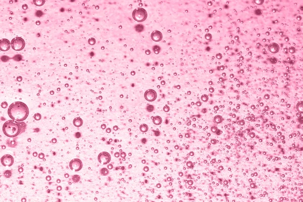 酸素の泡を基調としたゲル液のマクロな質感を閉じ込め — ストック写真