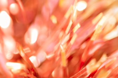 Bulanık bokeh, Noel süslerinin kapanış arkaplanı.
