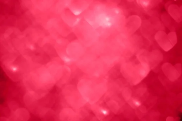 Día de San Valentín romántica forma de corazón borrosa luces bokeh — Foto de Stock