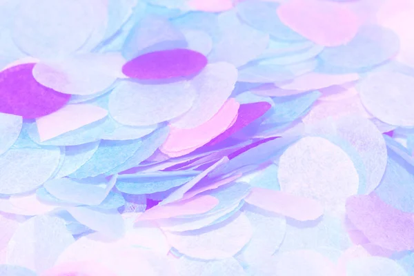 Colorful paper confetti close up macro — Stock Photo, Image