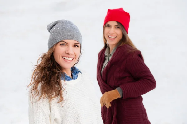 Fröhliche Stimmung an einem kalten Tag — Stockfoto